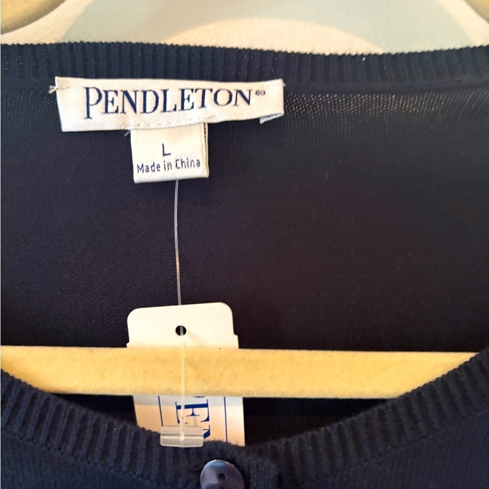 NWT Pendleton Navy Blue Button Down Preppy Academ… - image 3
